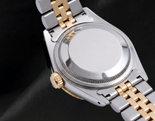 Rolex Datejust 26mm 6917 Blue Mother of Pearl Diamond Dial Two Tone Watch