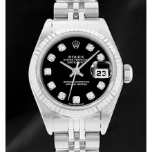 Rolex Datejust 26mm Black Diamond Dial 2002 Year Women Watch