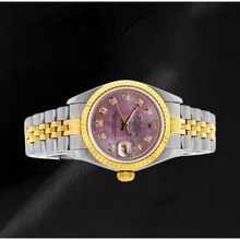 Rolex Datejust 26mm Mother Of Pearl Diamond Dial 2002 Year Two Tone Watch