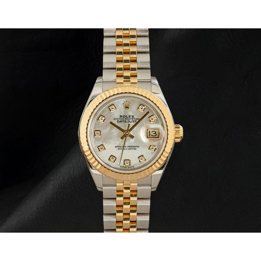 Rolex Datejust 179173 Mother of Pearl Diamond Dial 26 mm Women Watch