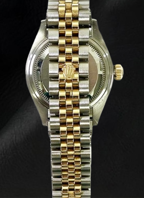 Rolex Datejust 28 mm Champagne Diamond Dial 2010 Model Two Tone Watch