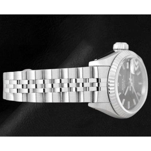 Rolex Datejust 31 mm Black Stick Dial Stainless Steel Watch