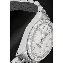 Rolex Datejust 31 mm White of Mother of Pearl Diamond Dial Stainless Steel Watch