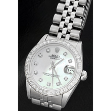 Rolex Datejust 31 mm White of Mother of Pearl Diamond Dial Stainless Steel Watch