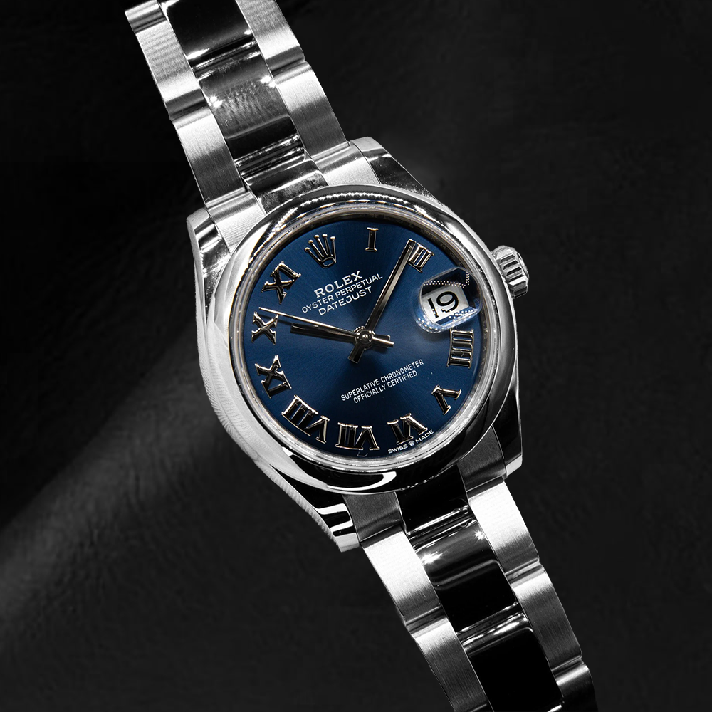 Rolex Datejust 31mm Blue Roman Dial Stainless Steel Women's Watch