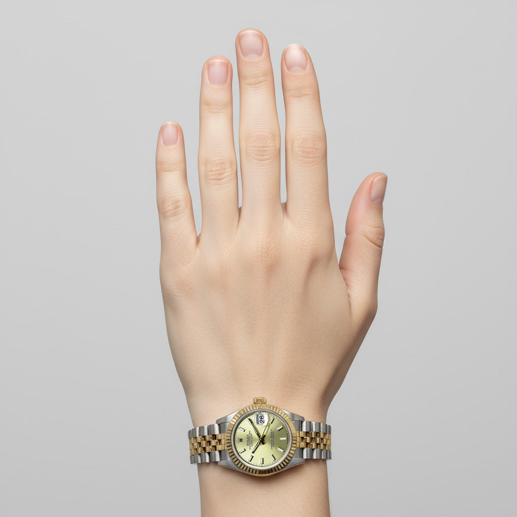 Rolex Datejust 31mm Champagne Luminous Two Tone Watch