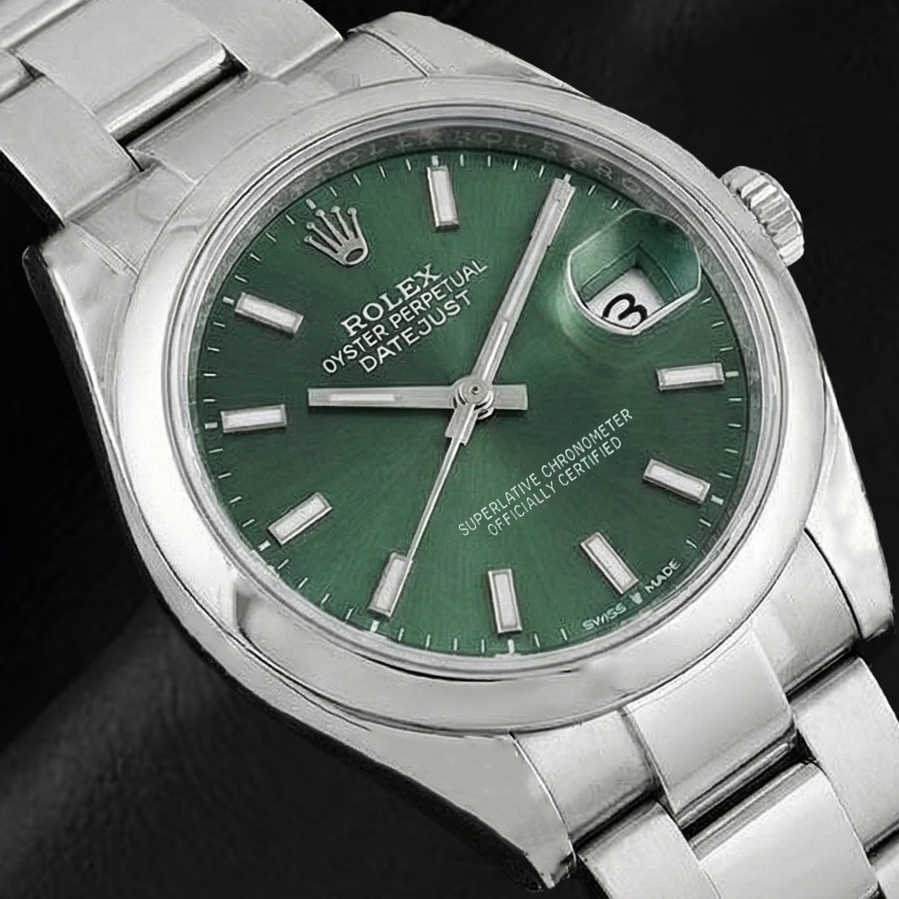 Rolex Datejust 31mm Mint Green Luminous Dial Stainless Steel Watch