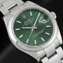 Rolex Datejust 31mm Mint Green Luminous Dial Stainless Steel Watch
