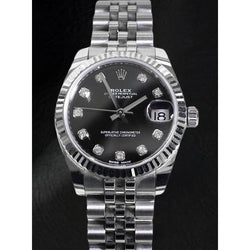 Rolex Datejust 31mm Natural Earth Mined Diamond Dot Jubilee Stainless Steel Women's Watch