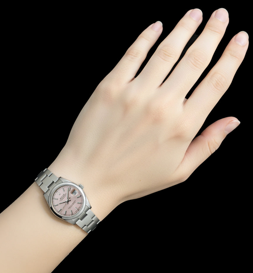 Rolex Datejust 31mm Pink Index Stainless Steel Ladies Watch