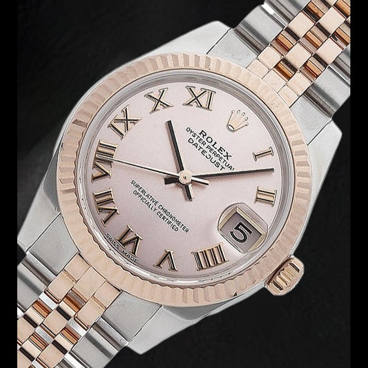 31mm Rose Gold and Steel