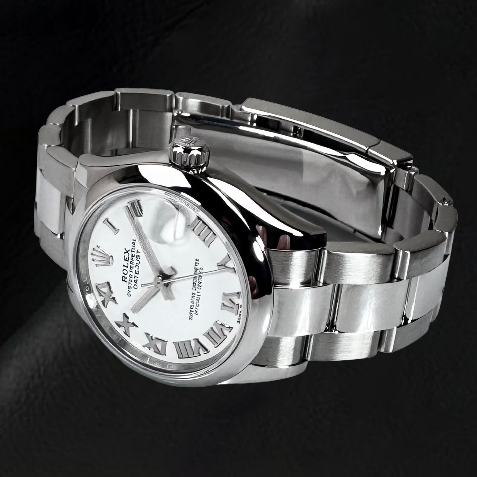 Rolex Datejust 31mm White Roman Dial Ladies Steel Watch