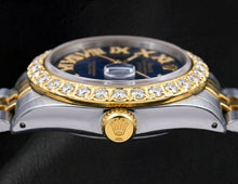Rolex Datejust 36mm 1601 Blue Roman Diamond Dial Two Tone Jubilee Bracelet