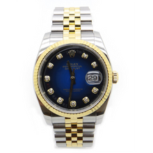 Rolex Datejust 36 Mm Men's Watch Diamond Dial Fluted Bezel QUICK SET