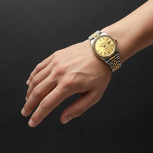 Rolex Datejust 36 mm Champagne Stick Dial Two Tone Men's Watch