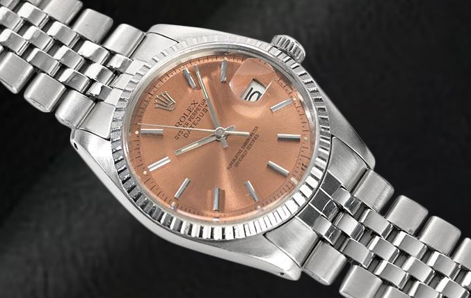 Rolex Datejust 36 mm Salmon Stick Dial Stainless Steel Watch