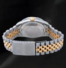 Rolex Datejust 36mm 16013  Diamond Paved Rainbow Hour Dial Two Tone Watch