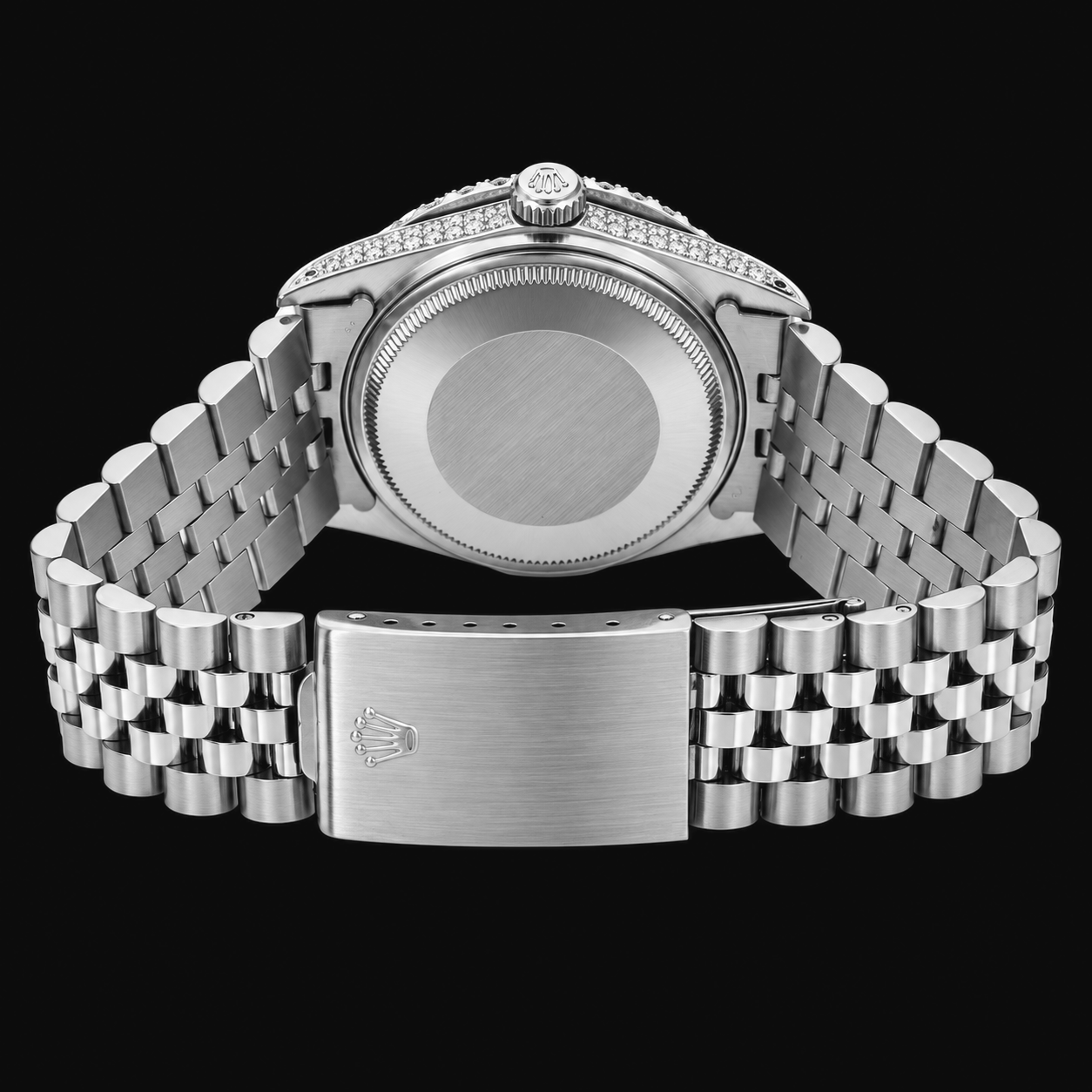 Rolex Datejust 16014 36mm Silver Roman Diamond Dial Stainless Steel Watch