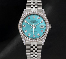 Rolex Datejust 36mm 16200 Ice Blue Diamond Dial Stainless Steel Watch