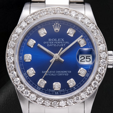 Rolex Datejust 68240 31mm Blue Diamond Dial Stainless Steel Watch