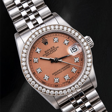 Rolex Datejust 68240 Salmon Factory Diamond Dial 31mm Stainless Steel Watch