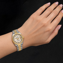 Rolex Datejust 68273 31mm Ivory Roman Dial Two Tone Watch