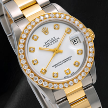Rolex Datejust 68273 31mm White Diamond Dial Two Tone Watch