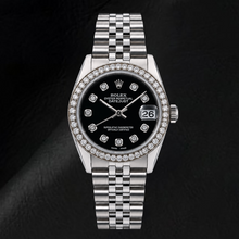 Rolex Datejust 68274 31mm Black Diamond Dial Stainless Steel Watch
