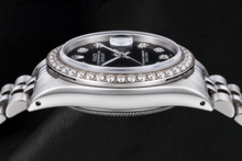 Rolex Datejust 68274 31mm Black Diamond Dial Stainless Steel Watch