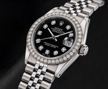 Rolex Datejust 68274 31mm Black Diamond Dial Stainless Steel Watch