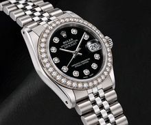 Rolex Datejust 68274 31mm Black Diamond Dial Stainless Steel Watch