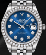 Rolex Datejust 68274 31mm Blue Diamond Dial Stainless Steel Watch