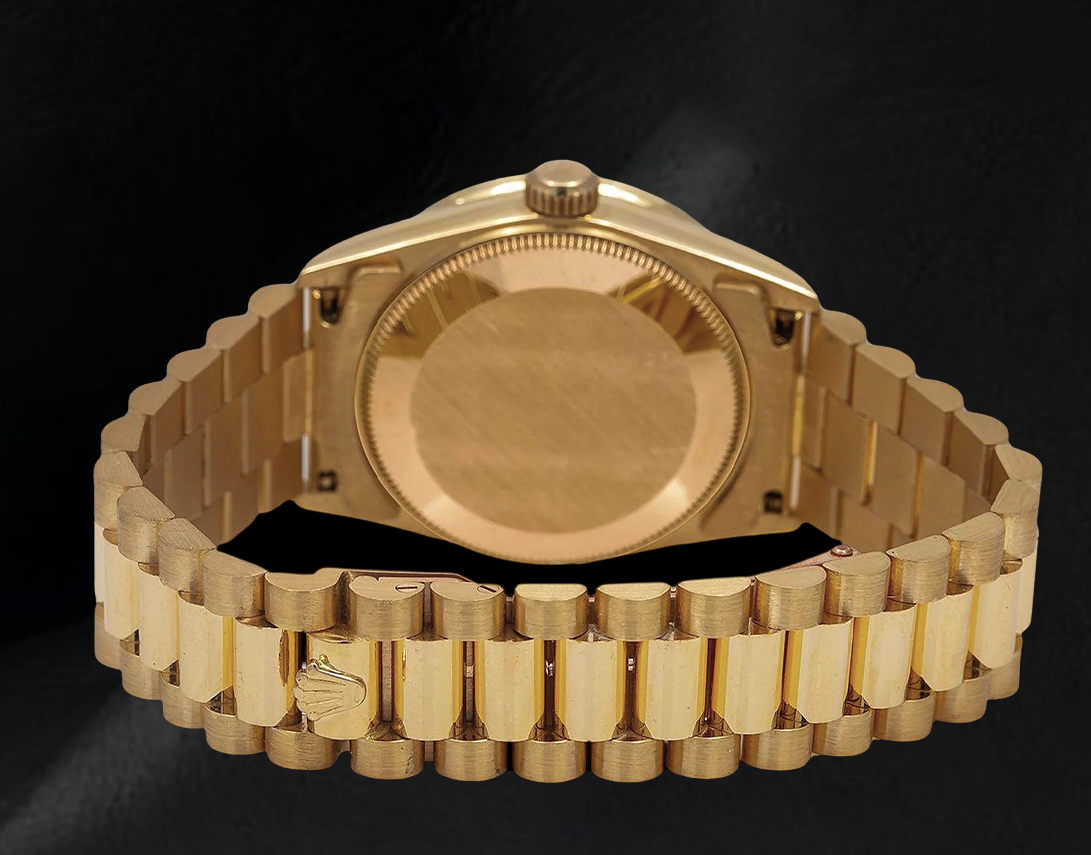 Rolex Datejust 68278 31mm Diamond Paved Dial Yellow Gold 18K Watch