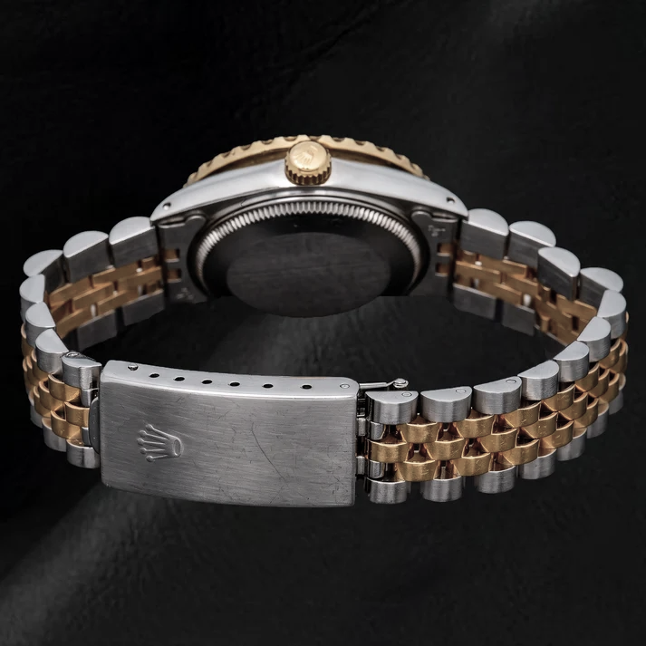 Rolex Datejust 6827 31mm Champagne Diamond Dial Two Tone Gold Jubilee Bracelet Watch