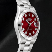 Rolex Datejust 69160 26mm Red Diamond Dial Stainless Steel Watch