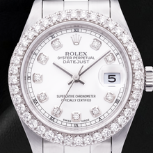 Rolex Datejust 69160 26mm White Mother of Pearl Diamond Dial Stainless Steel Watch