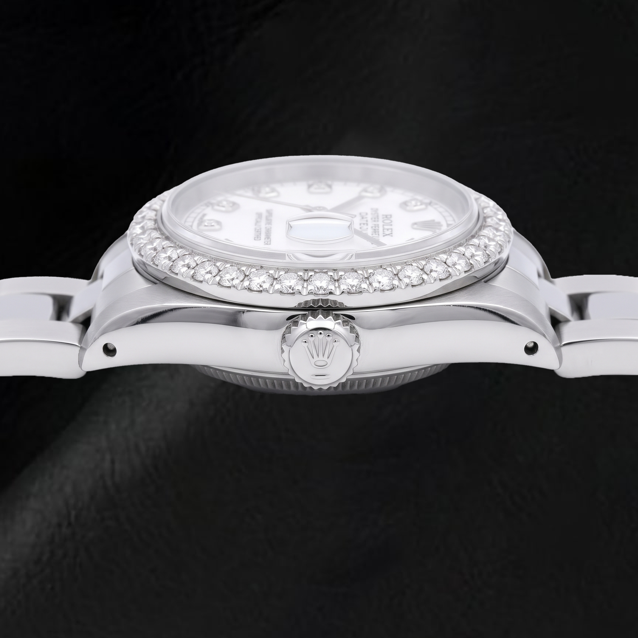 Rolex Datejust 69160 26mm White Mother of Pearl Diamond Dial Stainless Steel Watch