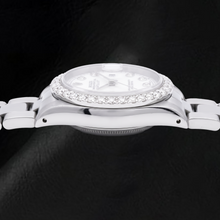 Rolex Datejust 69160 26mm White Mother of Pearl Diamond Dial Stainless Steel Watch