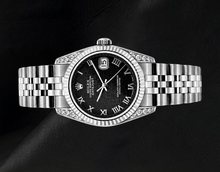Rolex Datejust 6916 26mm Black Jubilee Roman Dial Stainless Steel Watch