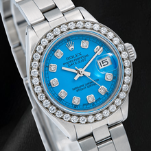 Rolex Datejust 6916 26mm Blue Diamond Dial Oyster Bracelet Stainless Steel Watch