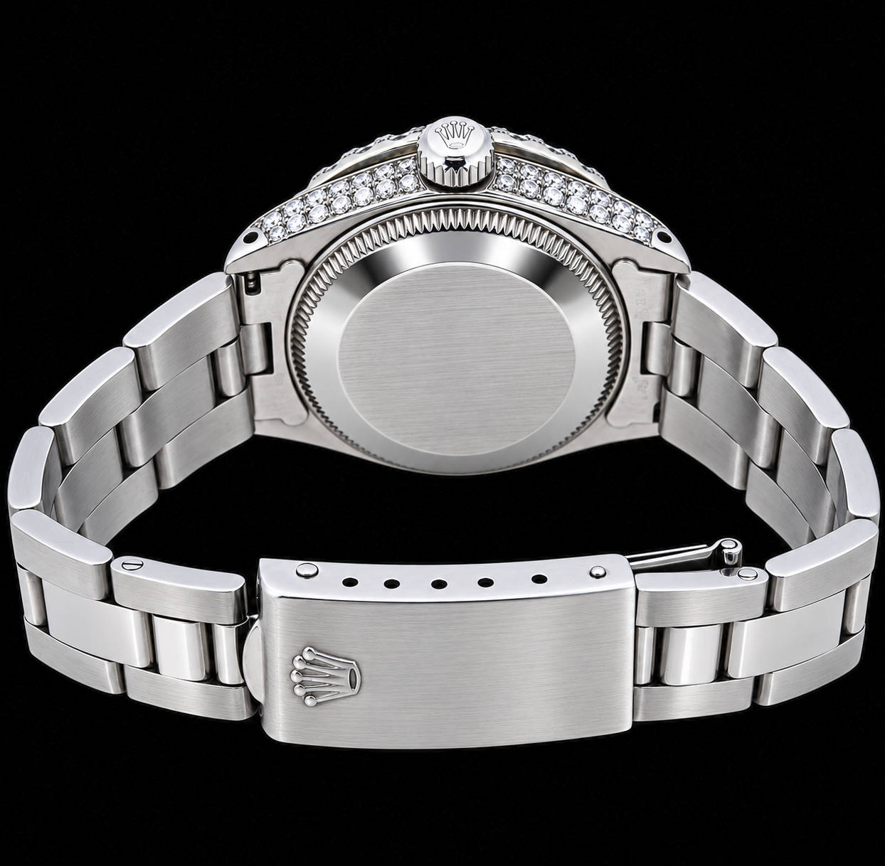 Rolex Datejust 6916 26mm Pink Mother of Pearl Diamond Dial Stainless Steel Watch