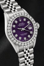 Rolex Datejust 6916 26mm Purple Diamond Dial Stainless Steel Watch