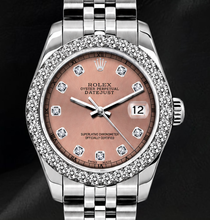 Rolex Datejust 6916 26mm Salmon Diamond Dial Stainless Steel Watch