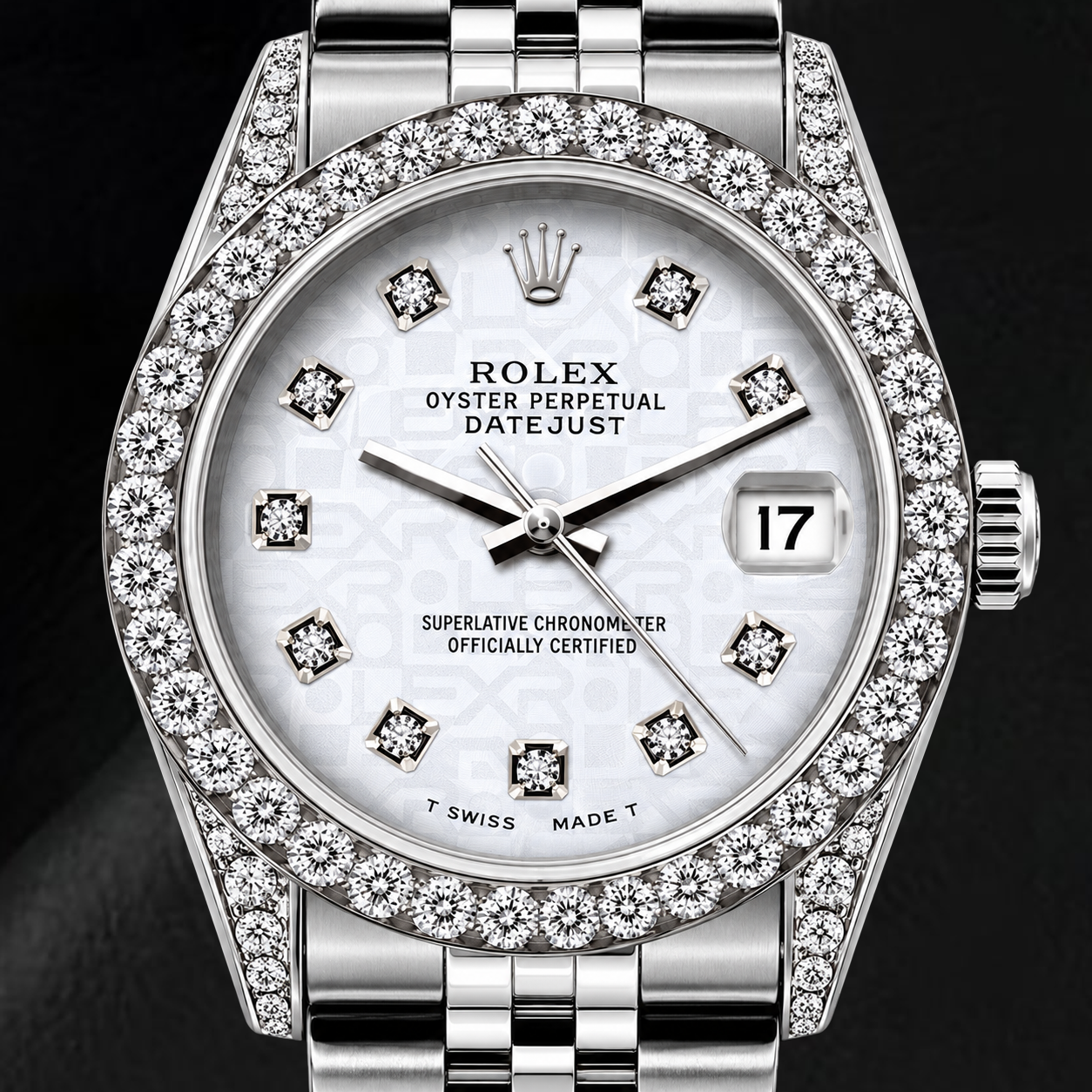 Rolex Datejust 6916 26mm Silver Jubilee Diamond Dial Stainless Steel Watch