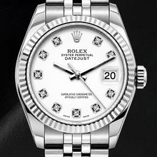 Rolex Datejust 6916 26mm White Diamond Dial Stainless Steel Watch