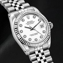Rolex Datejust 6916 26mm White Diamond Dial Stainless Steel Watch