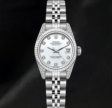 Rolex Datejust 6916 26mm White Mother of Pearl Diamond Stainless Steel Watch