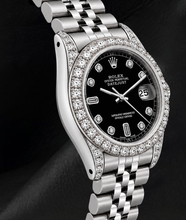 Rolex Datejust 6916 Black Diamond Dial 26mm Stainless Steel Watch