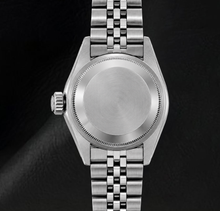 Rolex Datejust 6916 Black Roman Dial 26mm Diamond Bezel Watch Stainless Steel