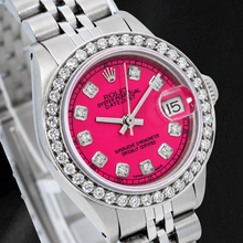 Rolex Datejust 6916 Pink Diamond Dial 26mm Stainless Steel Watch
